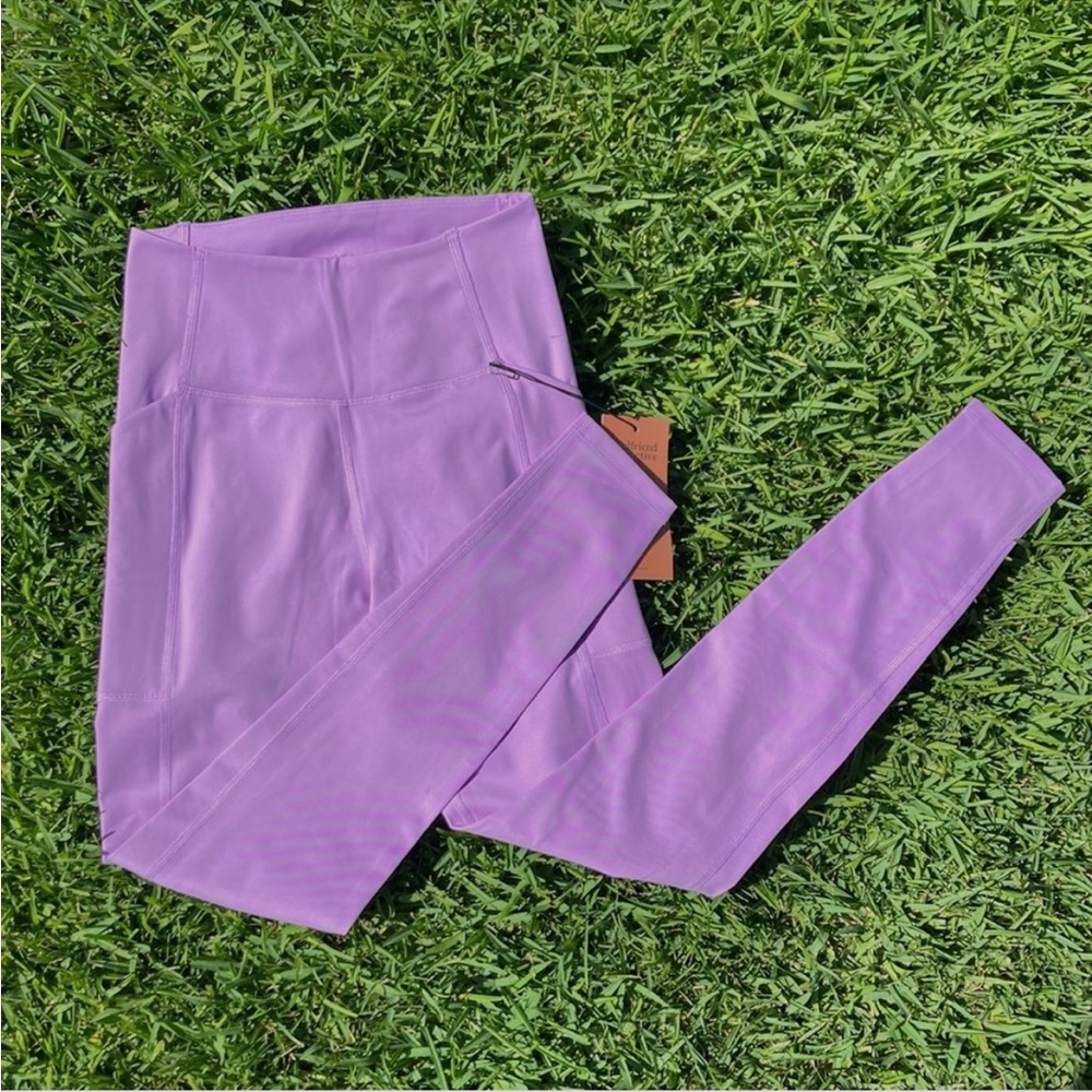 girlfriend collective lavender purple leggings